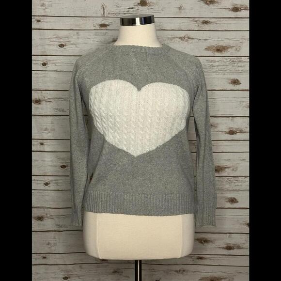 Simply Southern Collection Heart cable knit sweater Size XL - Picture 1 of 6